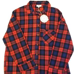 Umgee ladies flannel top - S